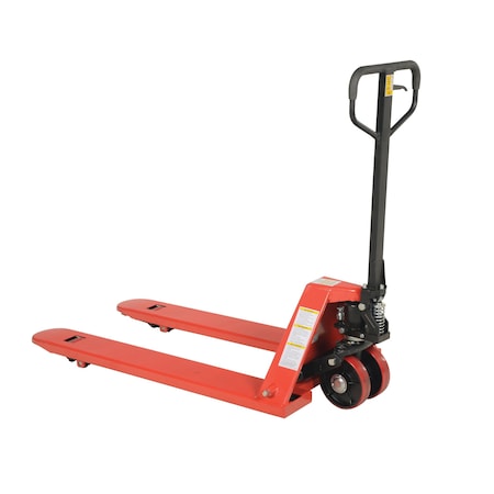 Vestil Steel Heavy Duty Side Winder Pallet Truck 3,000 Lb. Capacity Red SW-PJ